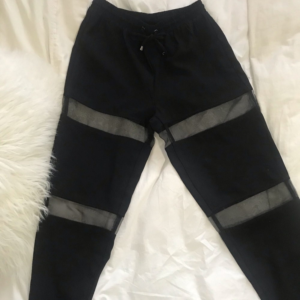 NASTY GAL Rebamed Black Pants NWT 🏷